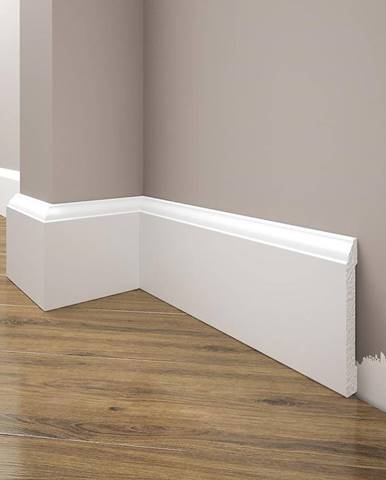 Podlahová lišta Elegance LPC-15-101 bílá mat