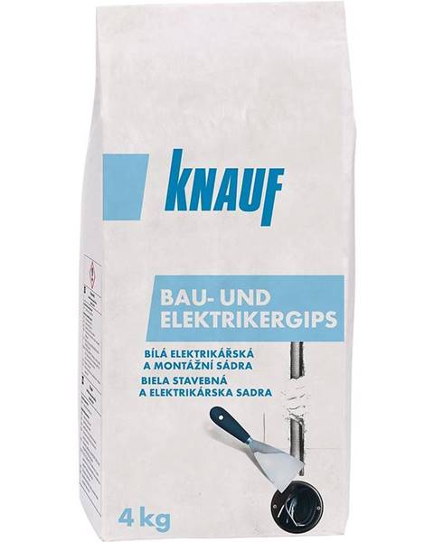 Knauf Rychletuhnoucí montážní sádra Knauf Bau- und Elektrikergips bílý 4 kg