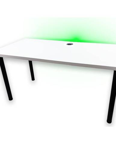 Psací Stůl Pro Hráča 136cm Model 2 Bily Nízký