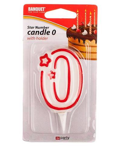 Narozeninová svíčka "0"