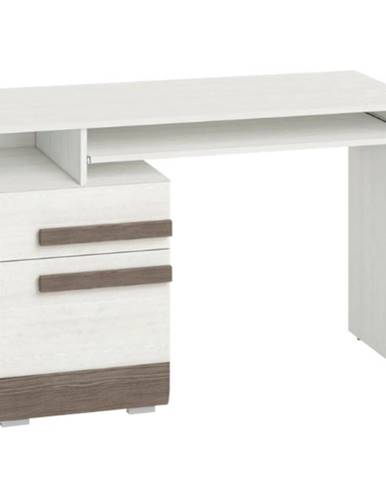 Psací Stůl Blanco 119 cm Borovice Sněžná/New Grey