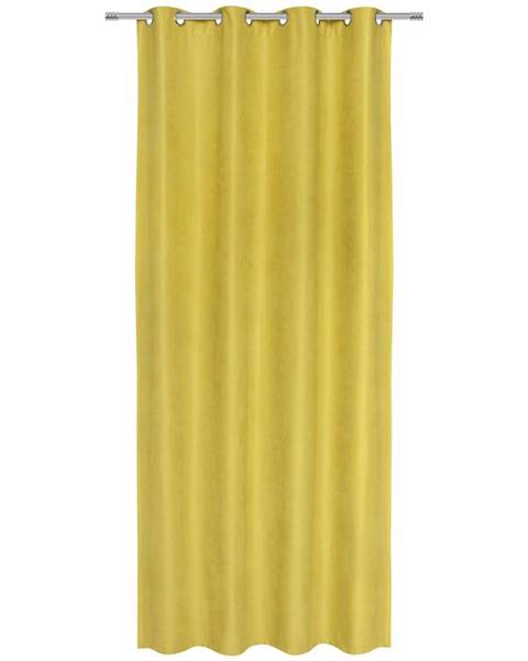 Möbelix Závěs S Očky Nizza, 140/245cm, Žlutá