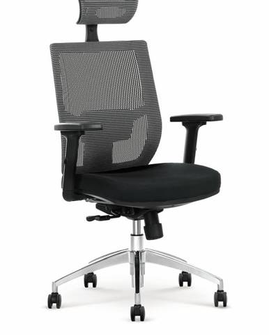 Halmar Kancelářská židle ADMIRAL, černá/šedá
