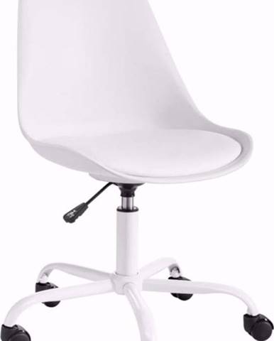 Bílá nastavitelná kancelářská židle Støraa Dan