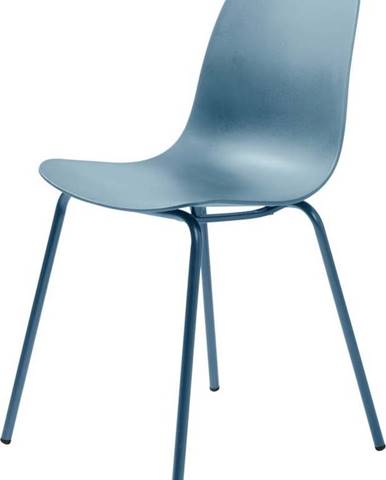 Sada 2 šedomodrých židlí Unique Furniture Whitby