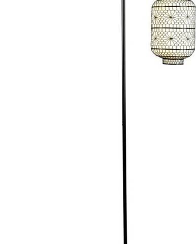 Bílo-černá stojací lampa Dutchbone Ming