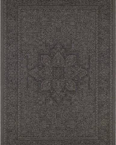 Černo-béžový venkovní koberec NORTHRUGS Anjara, 200 x 290 cm