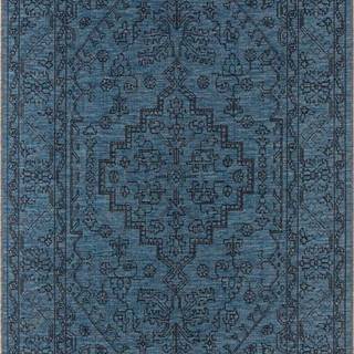 Tmavě modrý venkovní koberec NORTHRUGS Tyros, 70 x 140 cm