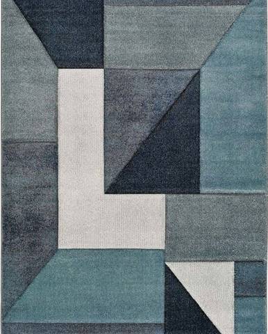 Modrý koberec Universal Mya Geo, 140 x 200 cm