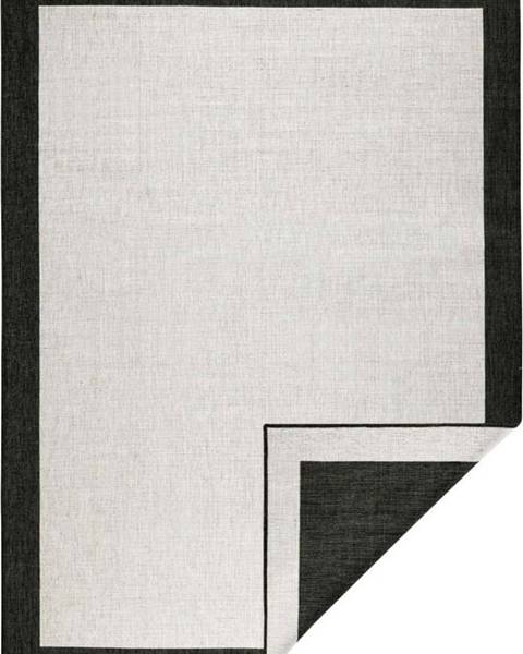 Bougari Černo-krémový venkovní koberec NORTHRUGS Panama, 120 x 170 cm