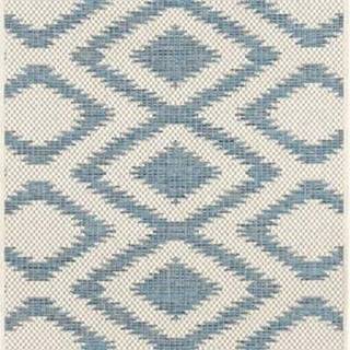Modro-krémový venkovní koberec NORTHRUGS Isle, 70 x 200 cm