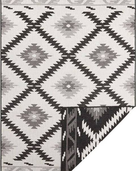 Bougari Černo-krémový venkovní koberec NORTHRUGS Malibu, 80 x 150 cm