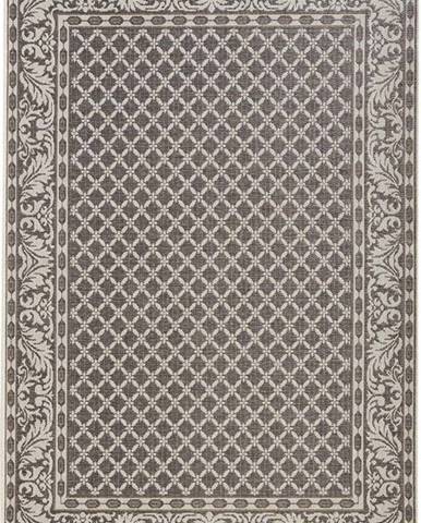 Šedo-krémový venkovní koberec NORTHRUGS Royal, 115 x 165 cm