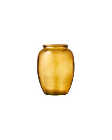 Žlutá skleněná váza Bitz Kusintha, ø 10 cm