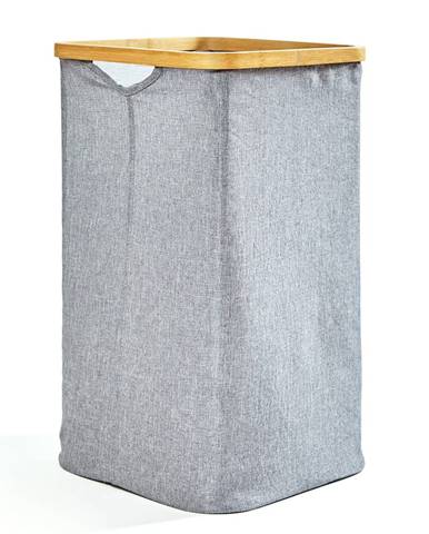 Blumfeldt Koš na prádlo, hranatý, bambus, pevná bavlna, jednoduchá montáž
