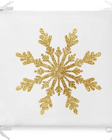 Vánoční podsedák s příměsí bavlny Minimalist Cushion Covers Single Snowflake, 42 x 42 cm