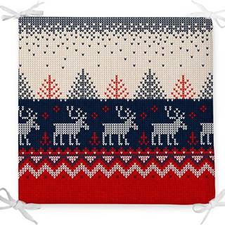 Vánoční podsedák s příměsí bavlny Minimalist Cushion Covers Nordic, 42 x 42 cm