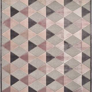 Šedo-růžový koberec Universal Farashe Triangle, 160 x 230 cm