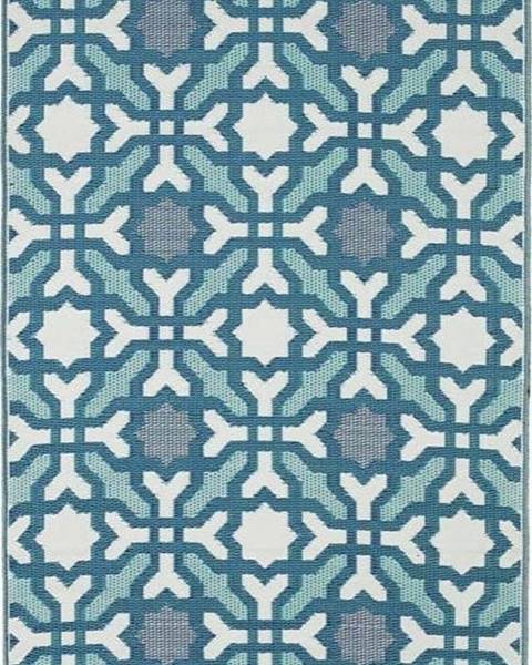 Fab Hab Modro-šedý oboustranný venkovní koberec z recyklovaného plastu Fab Hab Seville, 150 x 240 cm