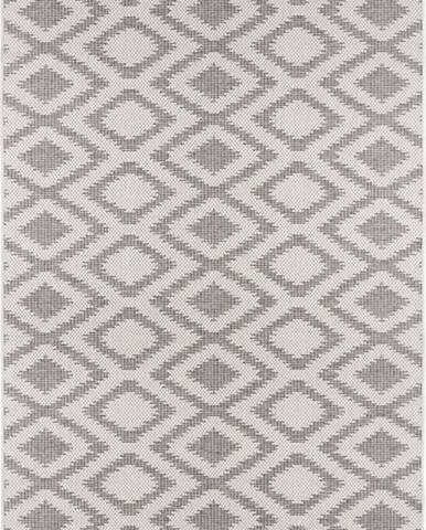 Šedo-krémový venkovní koberec Bougari Isle, 160 x 230 cm
