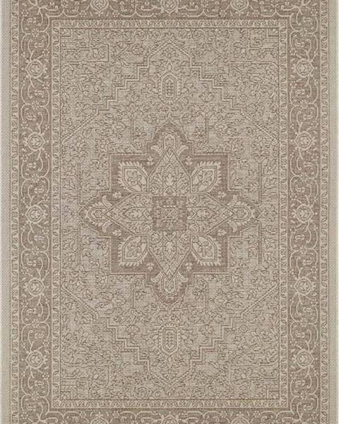 Hnědo-béžový venkovní koberec NORTHRUGS Anjara, 140 x 200 cm