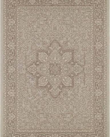 Hnědo-béžový venkovní koberec NORTHRUGS Anjara, 140 x 200 cm