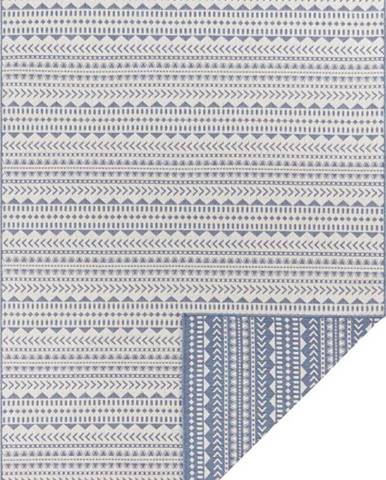 Modro-bílý venkovní koberec Ragami Kahira, 80 x 150 cm
