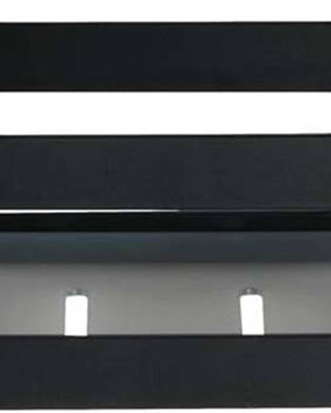 WENKO Černá nástěnná police do kuchyně Wenko Turbo-Loc® Gala, šířka 22 cm