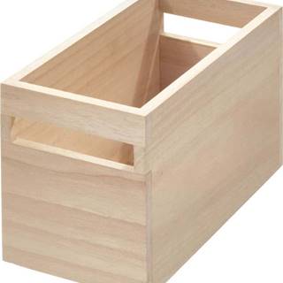 Úložný box ze dřeva paulownia iDesign Eco Wood, 12,7 x 25,4 cm