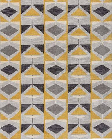 Šedo-žlutý koberec Flair Rugs Kodiac, 120 x 170 cm
