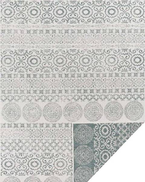 Ragami Zeleno-bílý venkovní koberec Ragami Circle, 200 x 290 cm