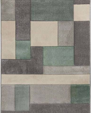 Zeleno-šedý koberec Flair Rugs Cosmos, 120 x 170 cm