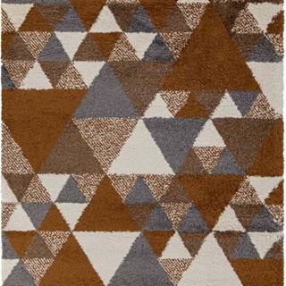 Oranžovo-šedý koberec Flair Rugs Nuru, 80 x 150 cm