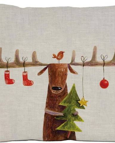 Vánoční dekorační polštář 35x50 cm Reindeer - Little Nice Things