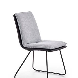 Halmar Jídelní židle K326 šedá/černá