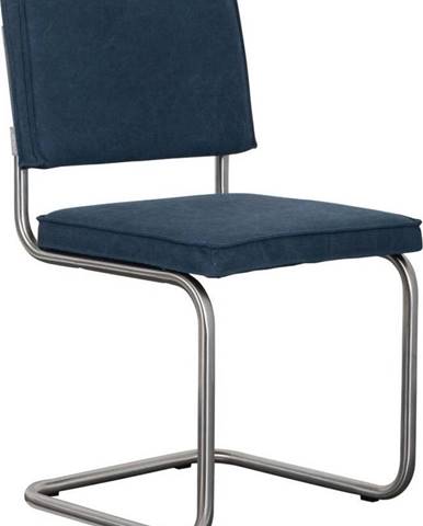 Sada 2 tmavě modrých židlí Zuiver Ridge Brushed Vintage