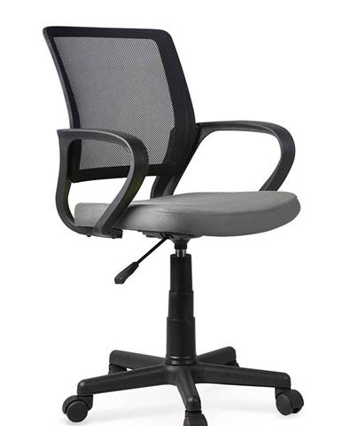 Dětská kancelářská židle JOEL, šedo-černá