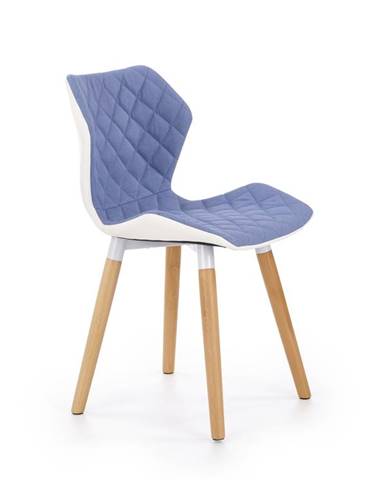 Jídelní židle K-277, modrá/bílá