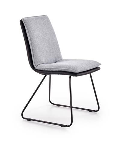 Jídelní židle K-326, světle šedá/černá