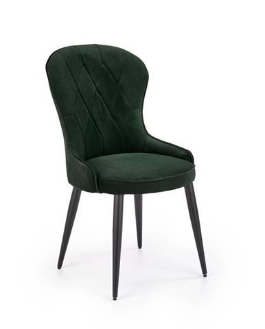 Jídelní židle K-366, tmavě zelená