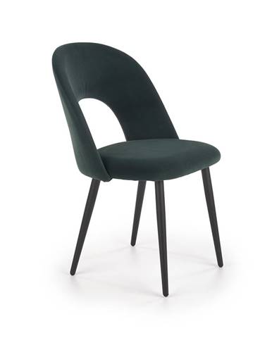 Jídelní židle K-384, tmavě zelená