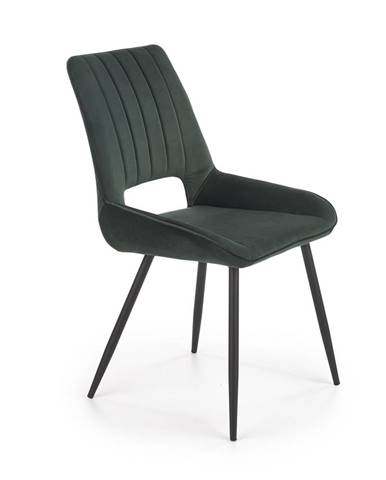 Jídelní židle K-404, tmavě zelená