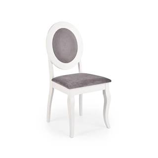 Židle BAROCK, šedá/bílá