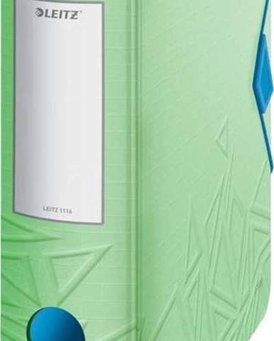 Zelený mobilní pořadač Leitz, šířka 82 mm