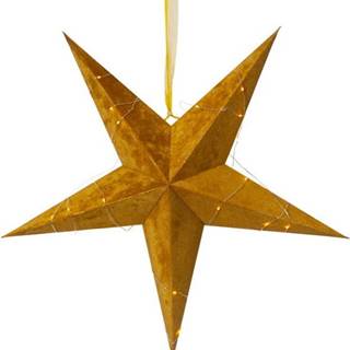 Vánoční světelná dekorace ve zlaté barvě Star Trading Velvet, ø 60 cm