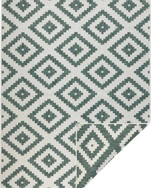 Bougari Zeleno-krémový venkovní koberec NORTHRUGS Malta, 120 x 170 cm