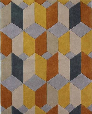 Žlutý koberec Flair Rugs Scope, 80 x 150 cm