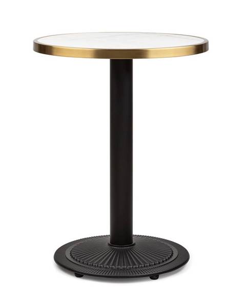 Blumfeldt Blumfeldt Patras Jewel, mramorový stolek, secesní styl, Ø57,5cm, v:75cm, litinový stojan