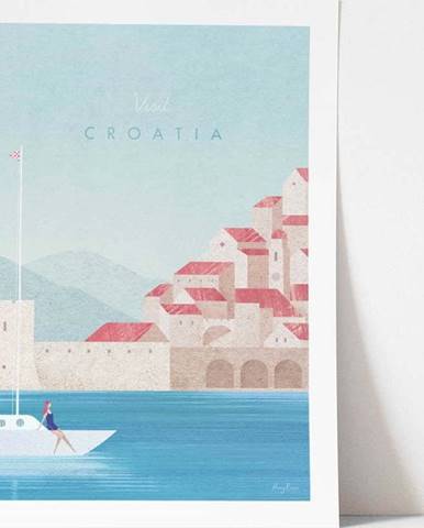 Plakát Travelposter Croatia, 50 x 70 cm