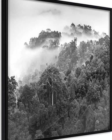 Plakát v rámu Artgeist Foggy Forest, 30 x 30 cm